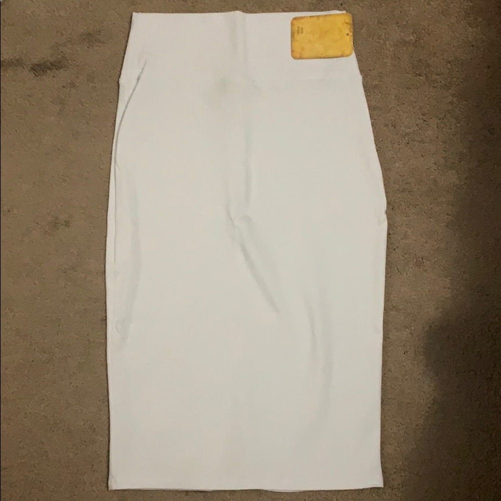 NWT High waisted white pencil skirt